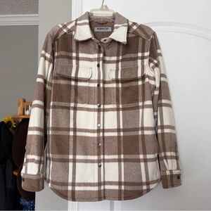 Ridgecut Women's Brown Plaid Quilted Jacket Sz Small